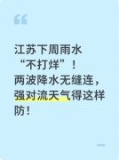 本周江苏有两次降水过程请留意关心！